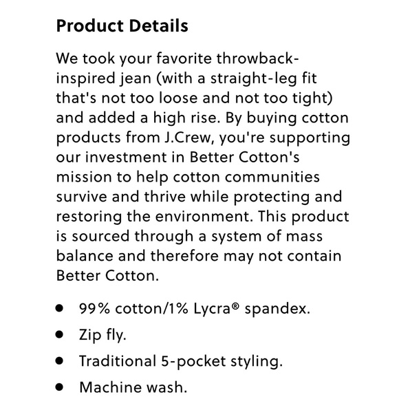 NWT J. Crew Vintage Slim- Straight Jean in Tilda Wash - Picture 7 of 7